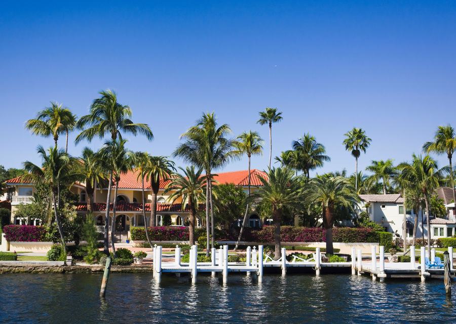 Waterfront homes with private docks